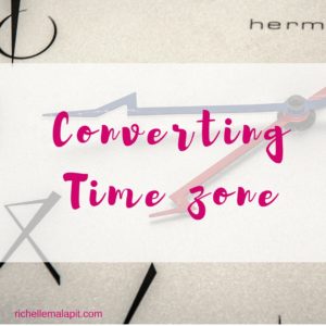 How to convert timezone