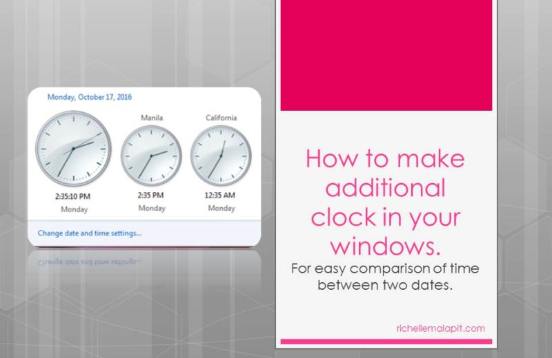 How to add additional clock in your windows